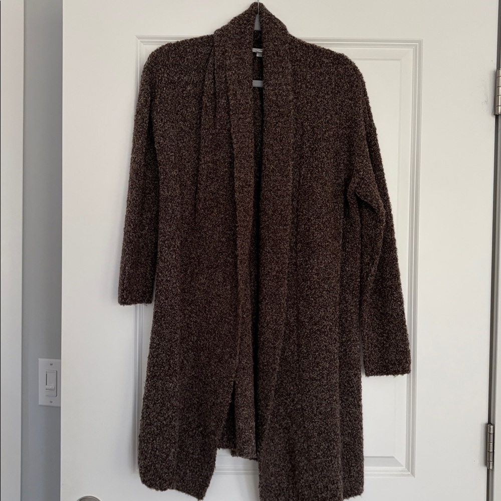 Have Rich Brown Textured Cardigan